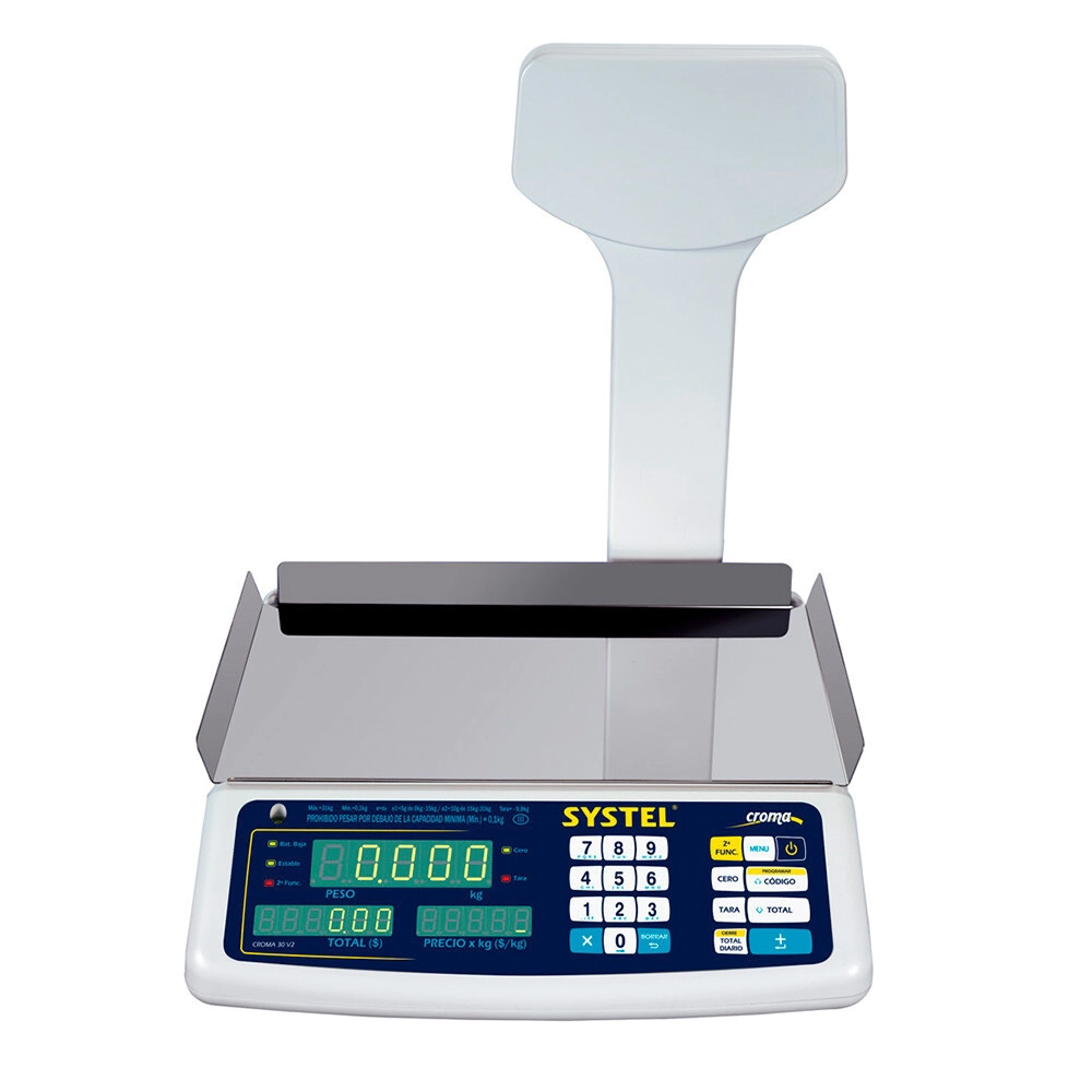 BALANZA SYSTEL CROMA BAT 31 KG