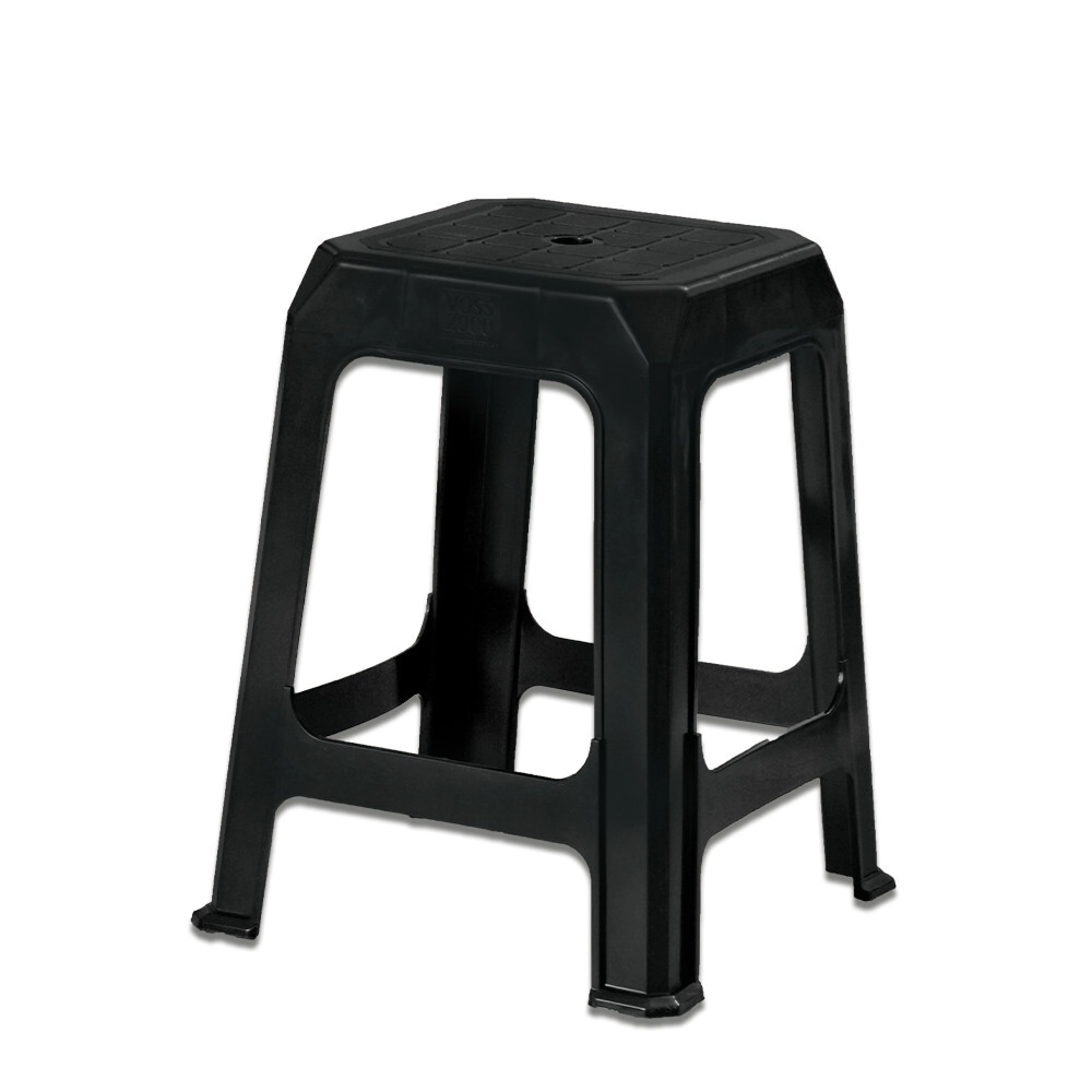 BANQUITO PLASTICO VOSS 2000 TITAN NEGRO