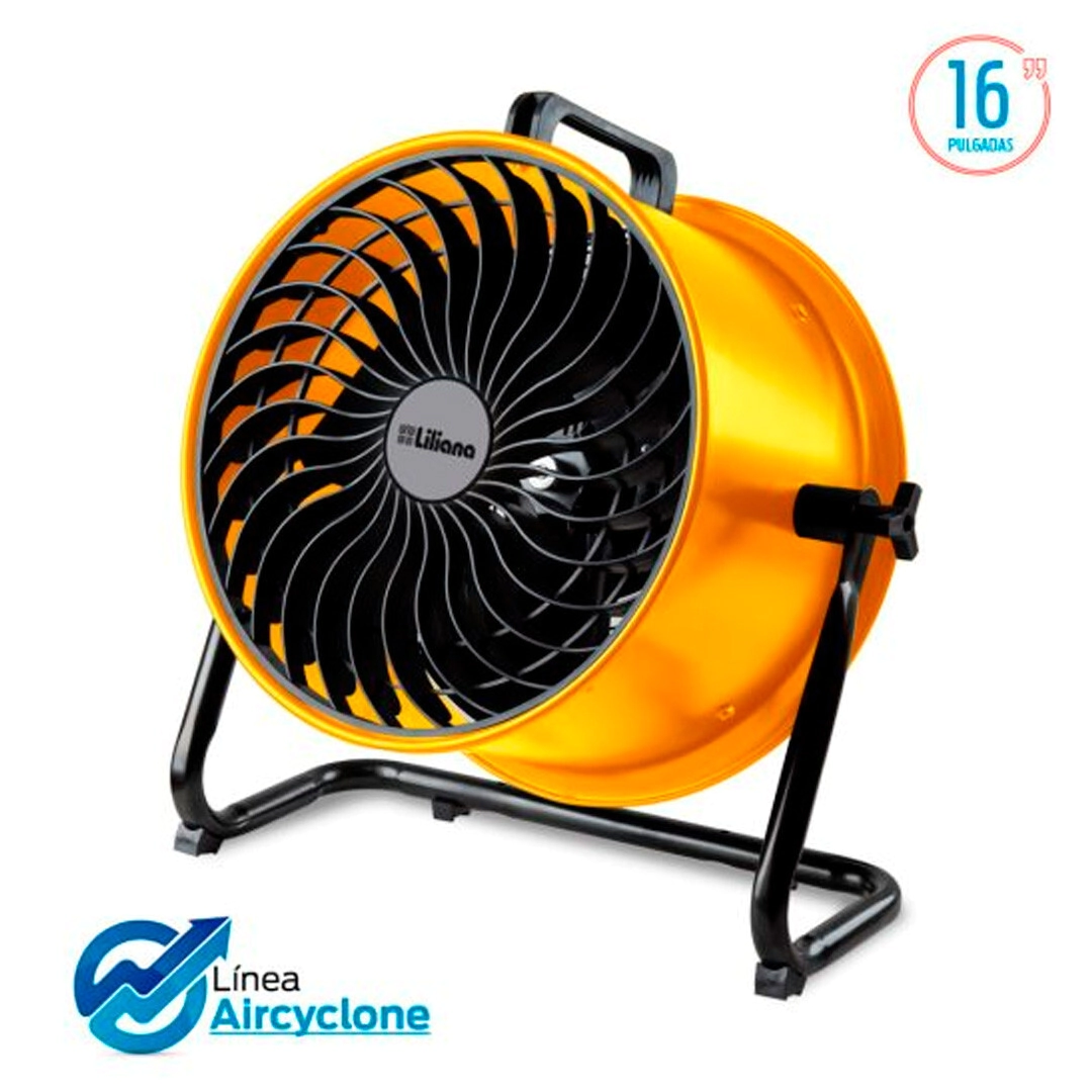 VENTILADOR LILIANA VTHD16A AMARILLO TURBO 16" PIE PARED TECHO