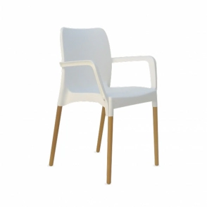 SILLA SIT MOBILI MARA A343 P. MADERA BLANCA