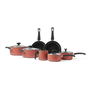 SET DE COCINA BRINOX MASALA 7 PIEZAS TERRACOTA 7121/101