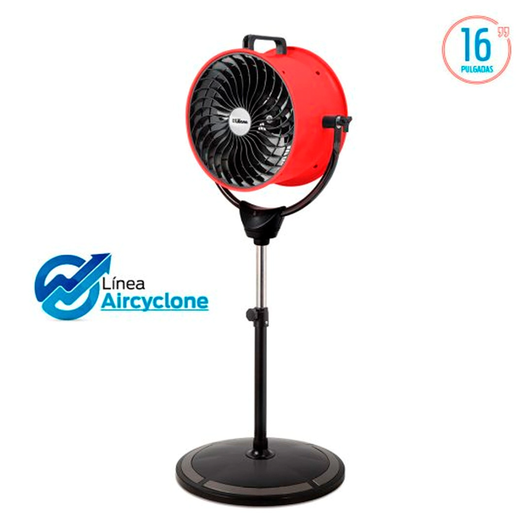 TURBO VENTILADOR DE PIE LILIANA VPHD16R ROJO 16"