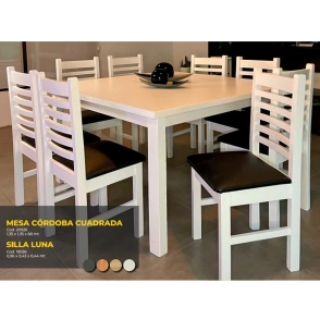 SILLA LUNA INNOVA MIEL TAPIZADA ECOCUERO