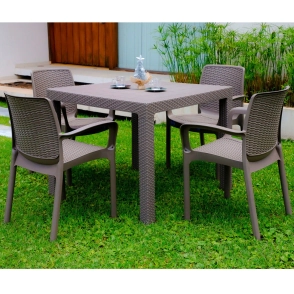 MESA VOSS 2000 RATTAN FIDJI CAPUCHINO 90*90