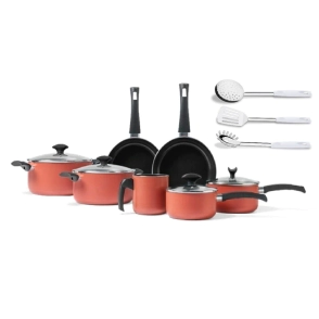 COMBO SET TERRACOTA 7 PZAS BRINOX + 3 UTENSILIOS ASTI BLANCO
