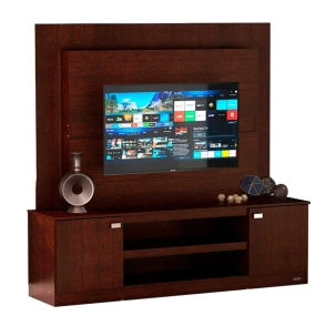 PANEL Y RACK DE TV MOSCONI ART 128 WENGUE