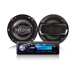 KIT STEREO PARA AUTO B52 + 2 PARLANTES 6,5 ELK-6321
