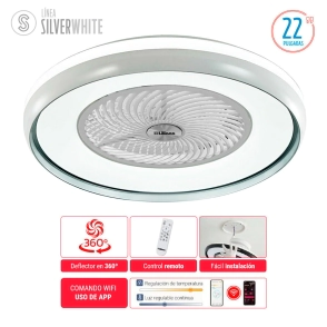 VENTILADOR DE TECHO LILIANA LUMINARIA LED VTHBOX24