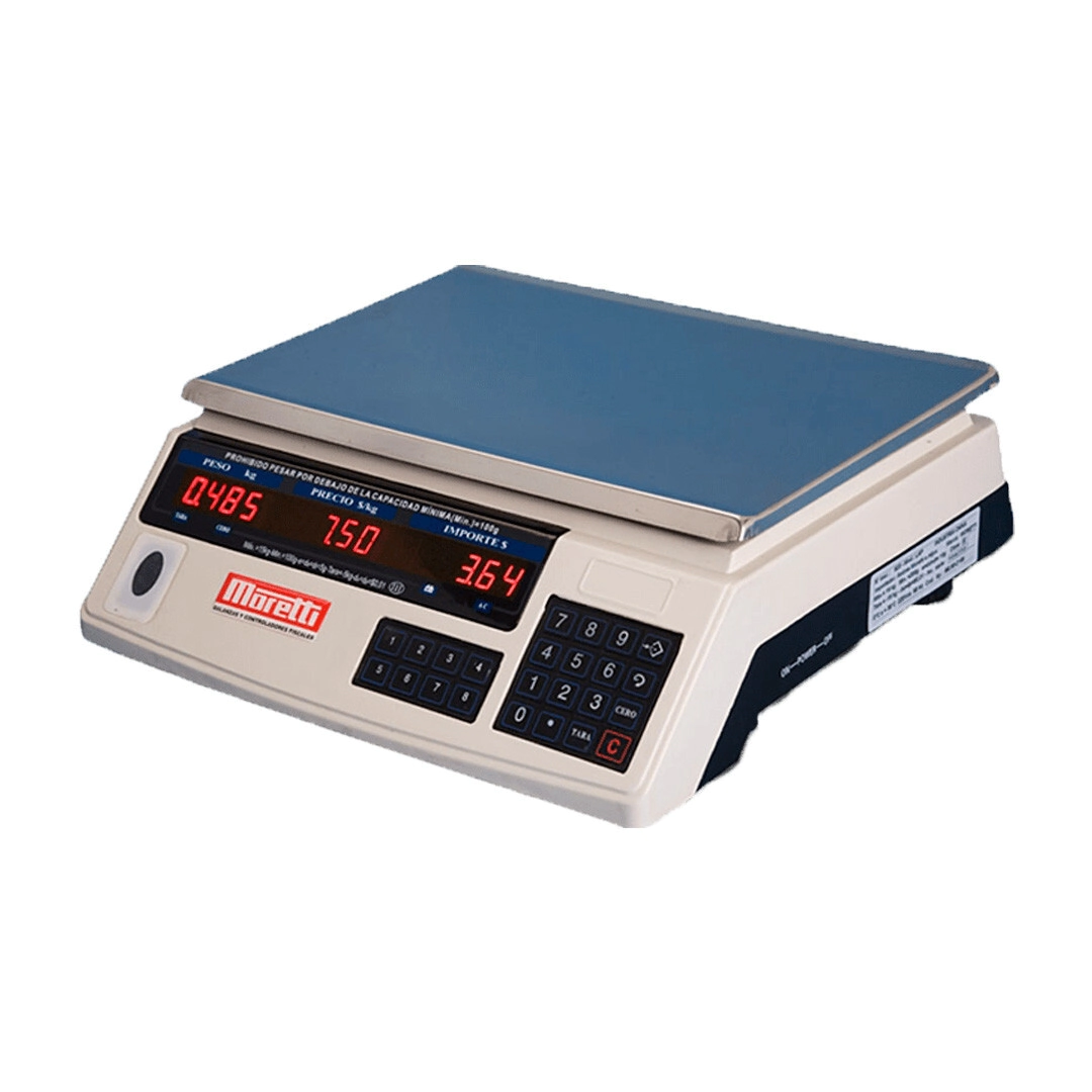 BALANZA ELECTRONICA MORETTI DE MOSTRADOR LPA 15KG