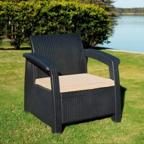 SET LIVING ROMA 1 VOSS 2000: 2 SILLONES IND + 1 MESA AUX