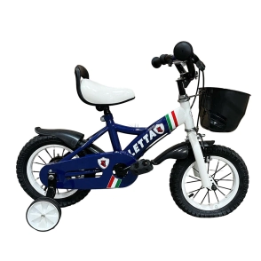 BICICLETA CLETTA ROD 12 UNISEX RUEDA RAYOS AZUL Y BLANCO