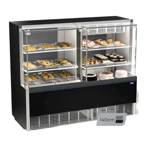 VITRINA INR 140 DUAL CALIENTE FRIA NEGRO FSQEA14N