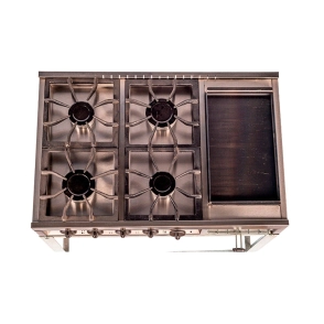 ANAFE DANDA MULTIPLE 4 HORNALLAS Y PLANCHA CON BASE 508A