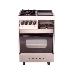 COCINA DANDA SIENA MULTIPLE 2 HORNALLAS, PLANCHA Y CARLITERA VIDRIO C601V