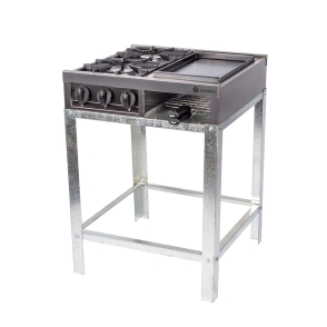 ANAFE DANDA MULTIPLE 2 HORNALLAS Y PLANCHA CON BASE 510A