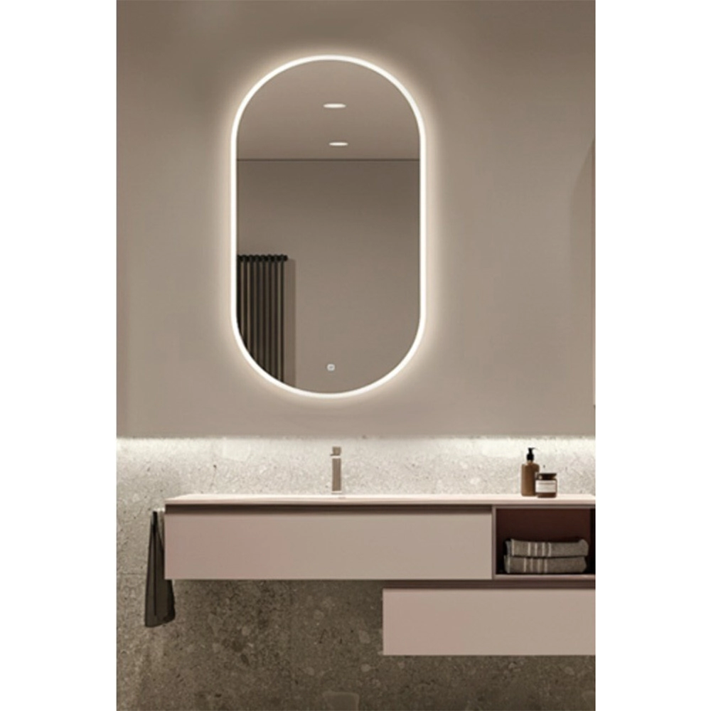 ESPEJO OVAL LED 5080 GL352CH