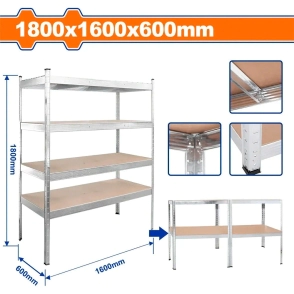 ESTANTERIA REGULABLE 4 NIVELES WDFWTS1A16