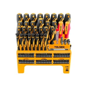 SET TOLSEN DESTORNILLADORES 100 PCS